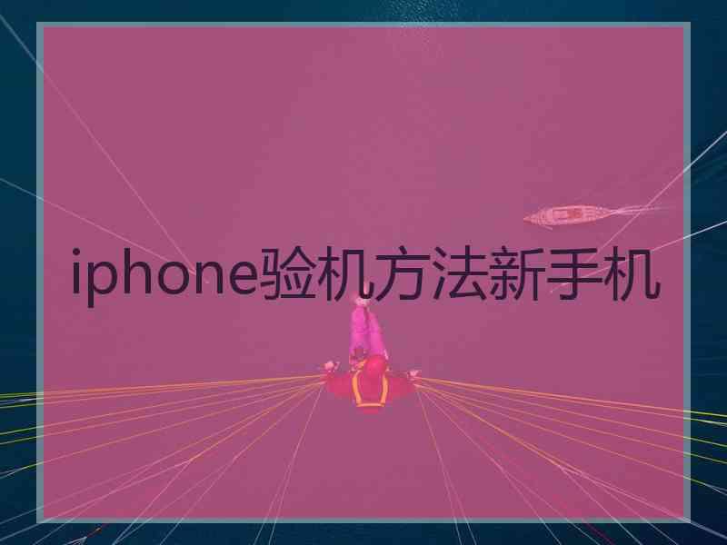 iphone验机方法新手机