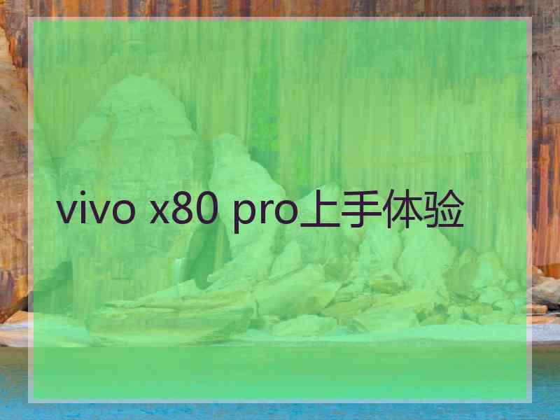 vivo x80 pro上手体验