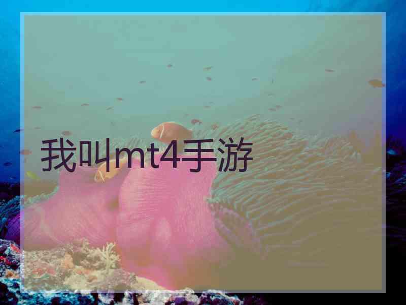 我叫mt4手游