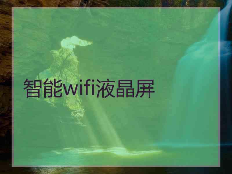 智能wifi液晶屏