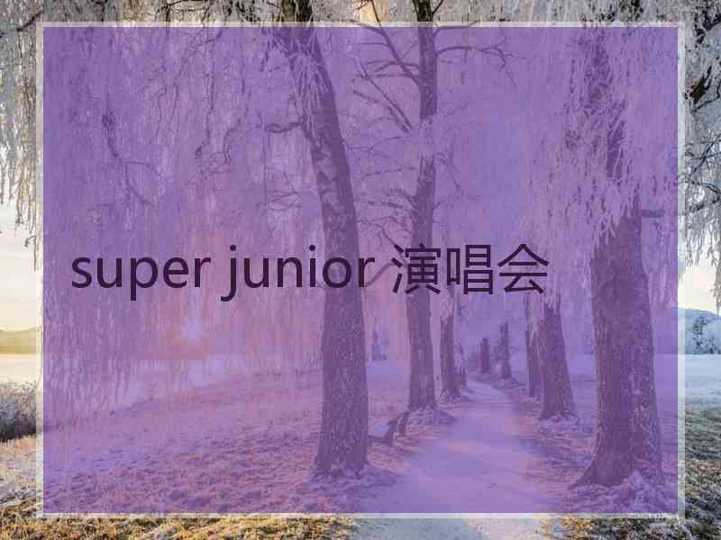 super junior 演唱会