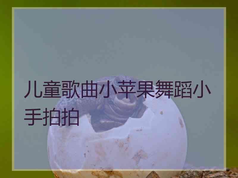 儿童歌曲小苹果舞蹈小手拍拍