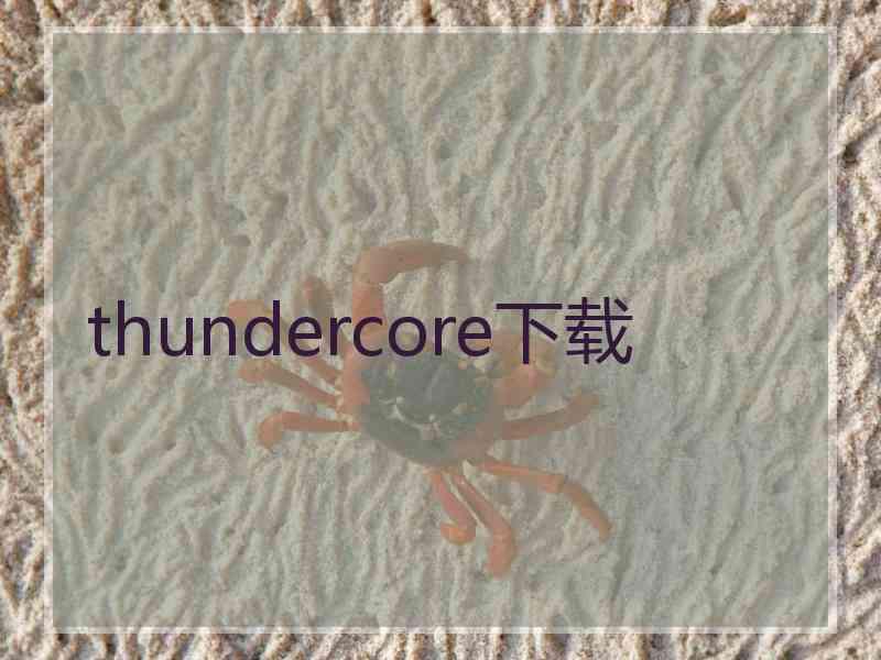 thundercore下载