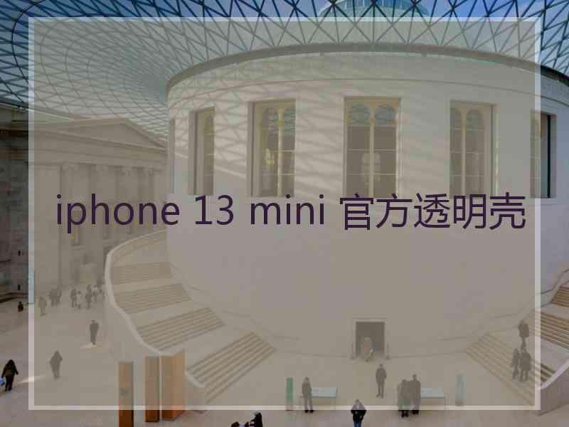 iphone 13 mini 官方透明壳