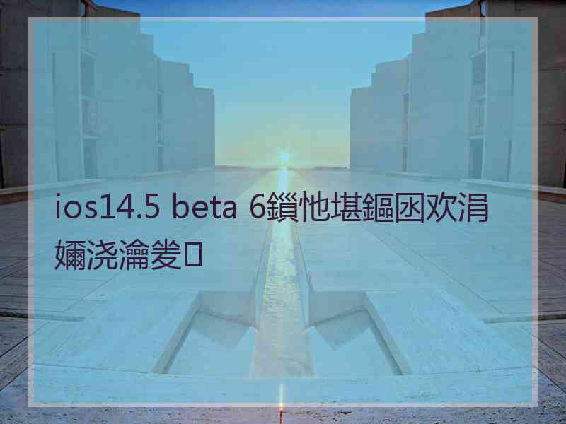 ios14.5 beta 6鎻忚堪鏂囦欢涓嬭浇瀹夎