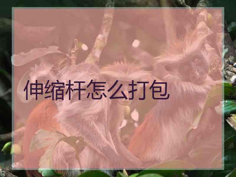 伸缩杆怎么打包