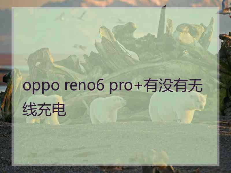 oppo reno6 pro+有没有无线充电