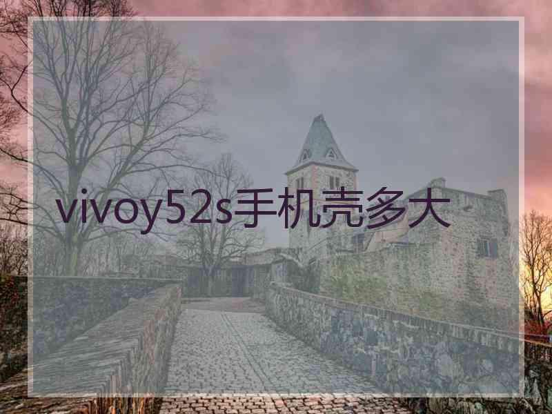 vivoy52s手机壳多大