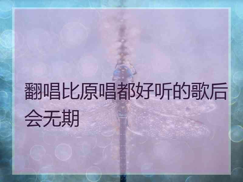 翻唱比原唱都好听的歌后会无期