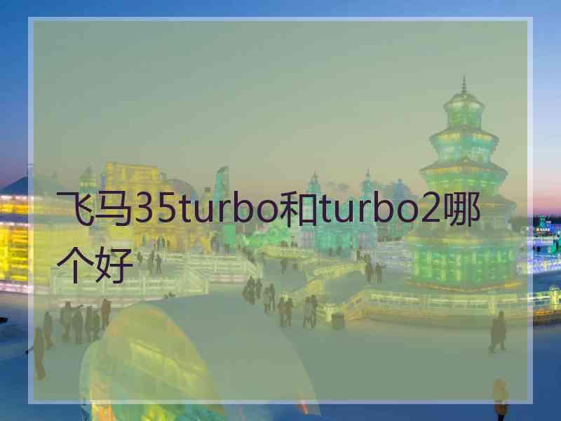 飞马35turbo和turbo2哪个好