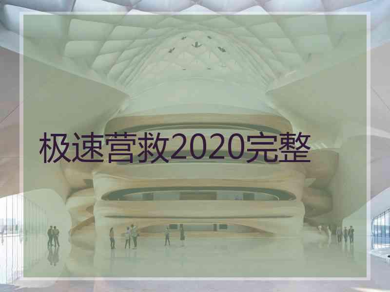 极速营救2020完整