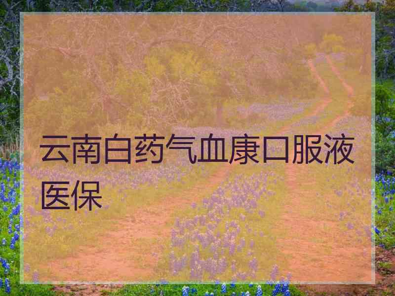 云南白药气血康口服液医保