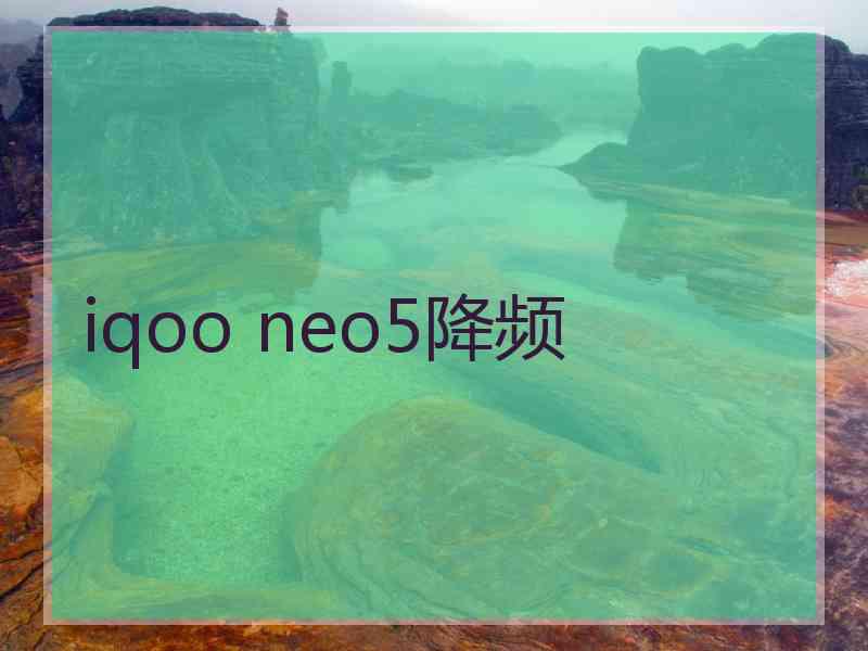 iqoo neo5降频