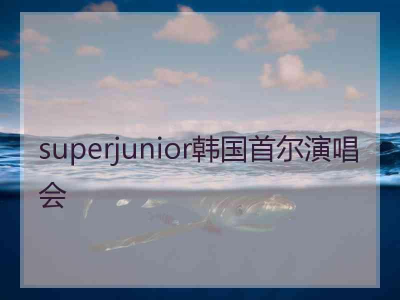 superjunior韩国首尔演唱会