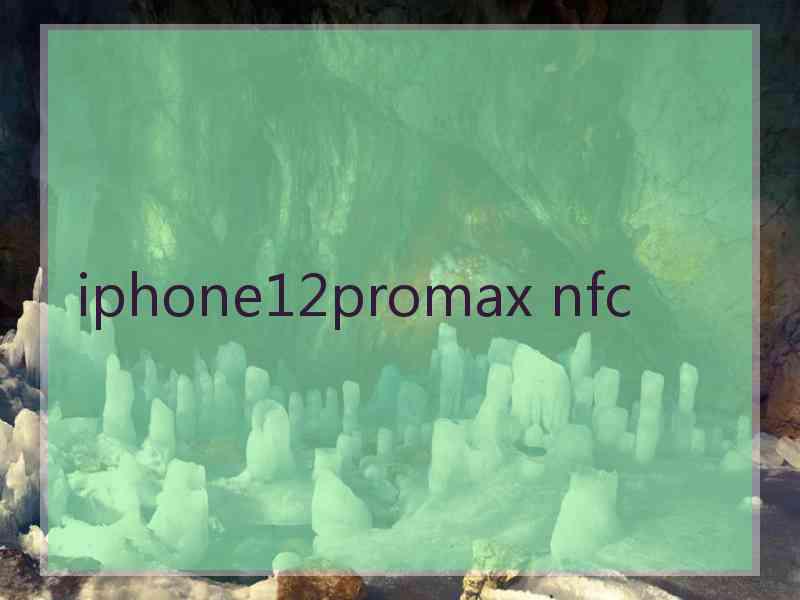 iphone12promax nfc