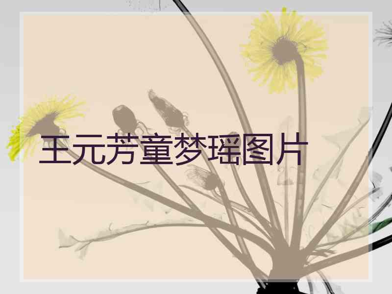 王元芳童梦瑶图片