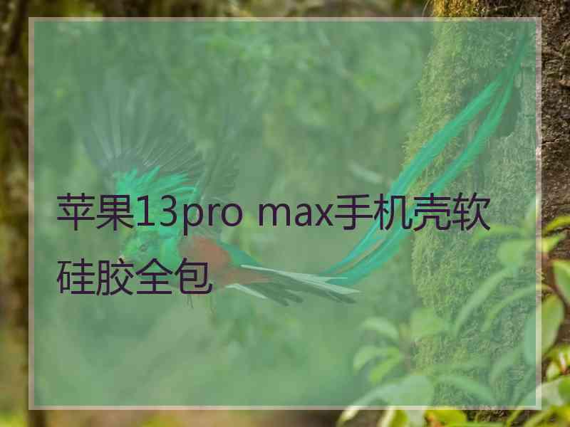 苹果13pro max手机壳软硅胶全包