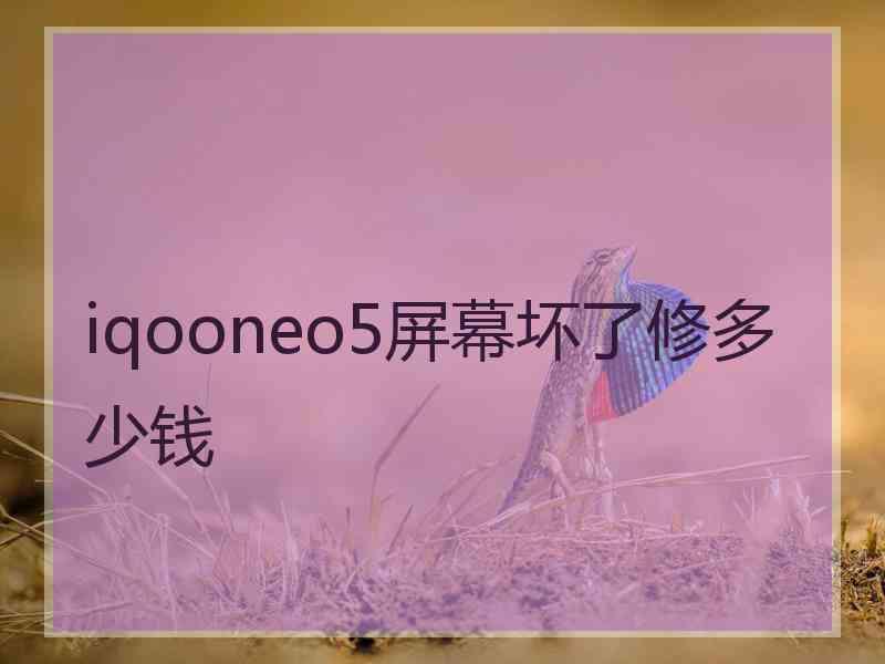 iqooneo5屏幕坏了修多少钱