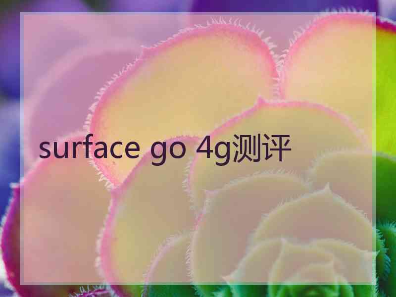 surface go 4g测评