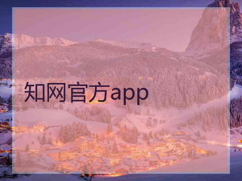 知网官方app