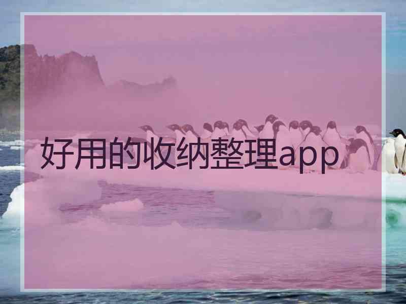 好用的收纳整理app