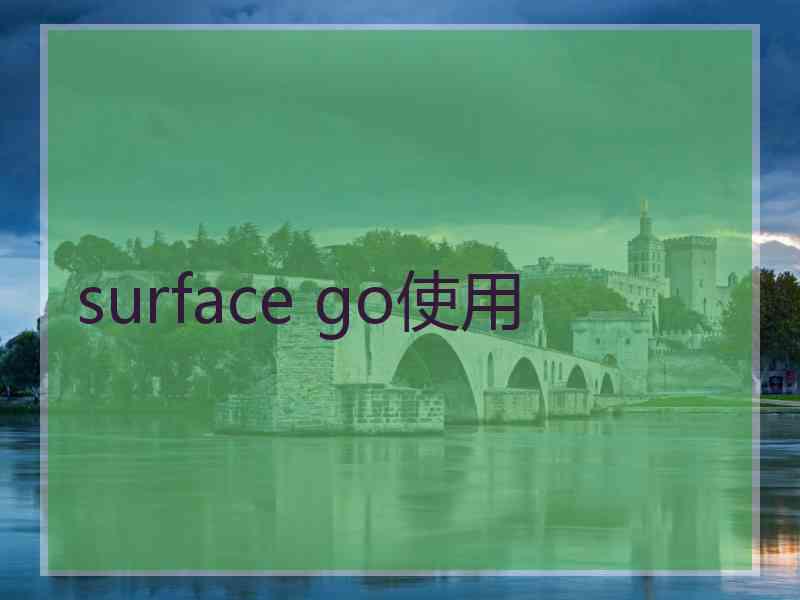 surface go使用