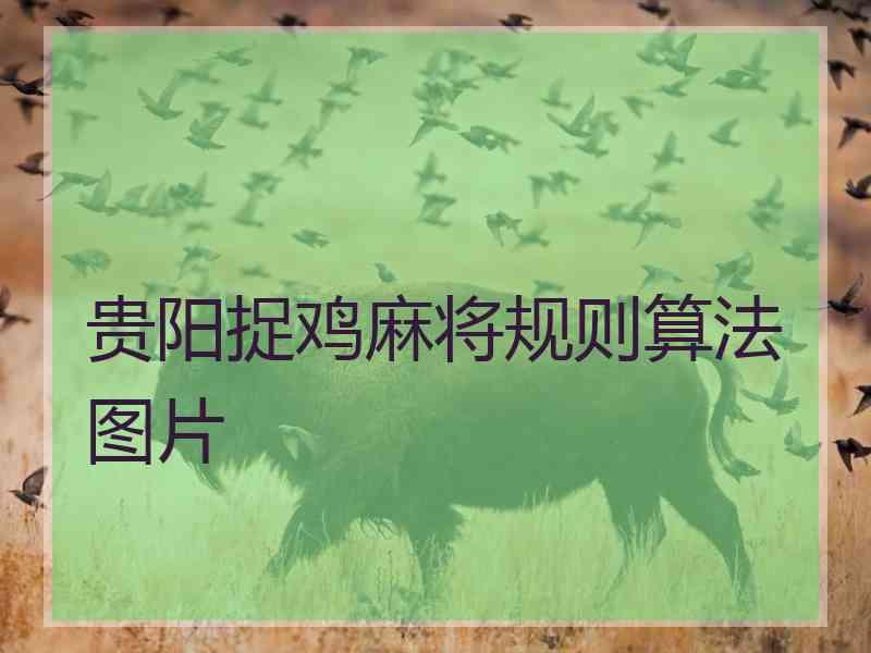 贵阳捉鸡麻将规则算法图片