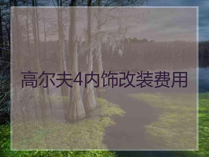 高尔夫4内饰改装费用