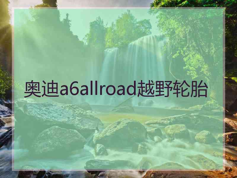 奥迪a6allroad越野轮胎