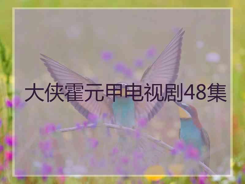 大侠霍元甲电视剧48集