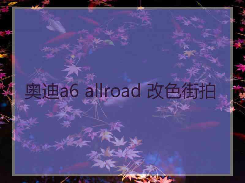 奥迪a6 allroad 改色街拍