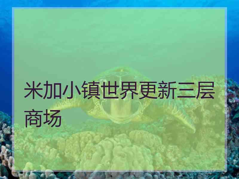 米加小镇世界更新三层商场