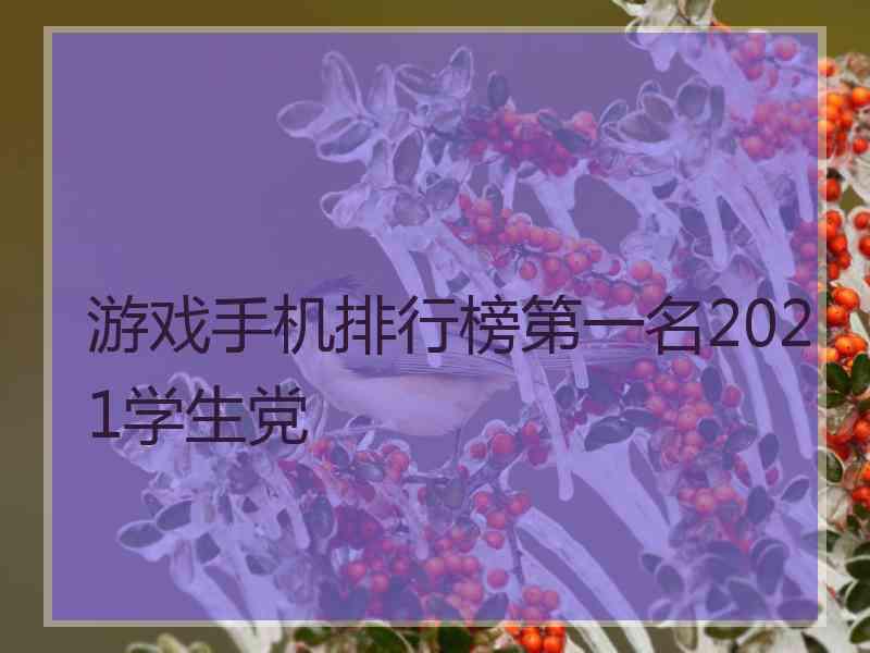 游戏手机排行榜第一名2021学生党