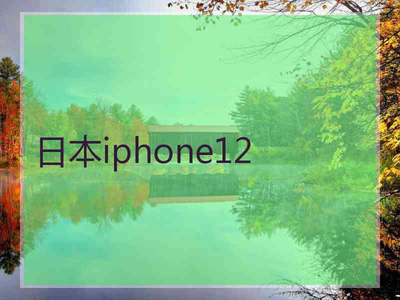 日本iphone12