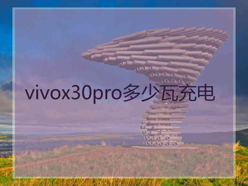vivox30pro多少瓦充电