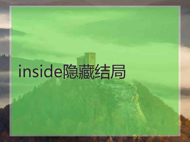 inside隐藏结局