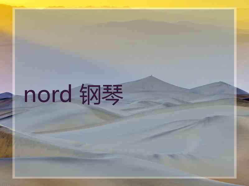 nord 钢琴