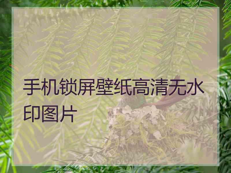 手机锁屏壁纸高清无水印图片