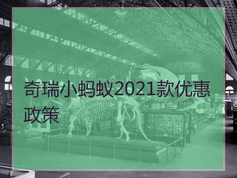 奇瑞小蚂蚁2021款优惠政策