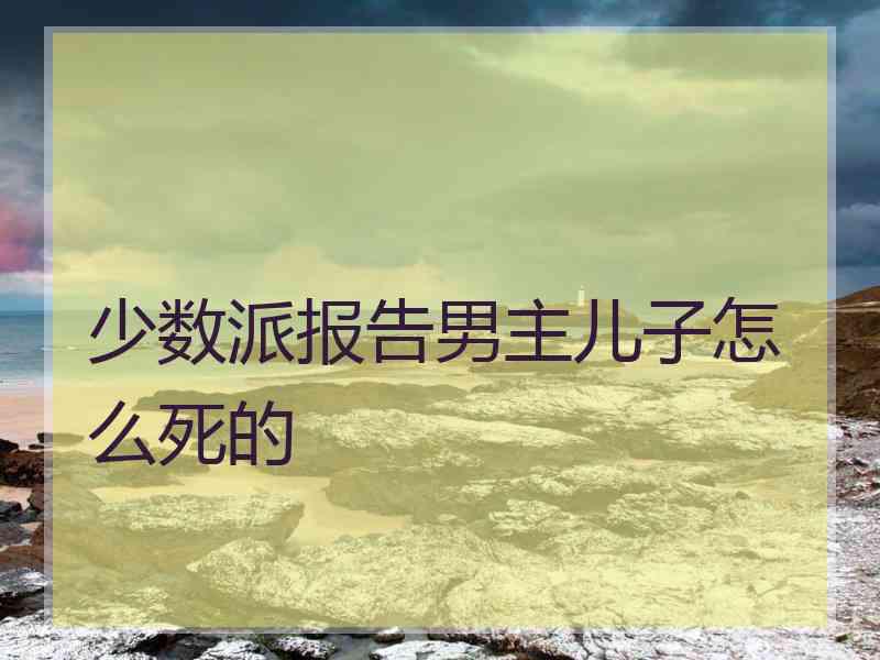 少数派报告男主儿子怎么死的