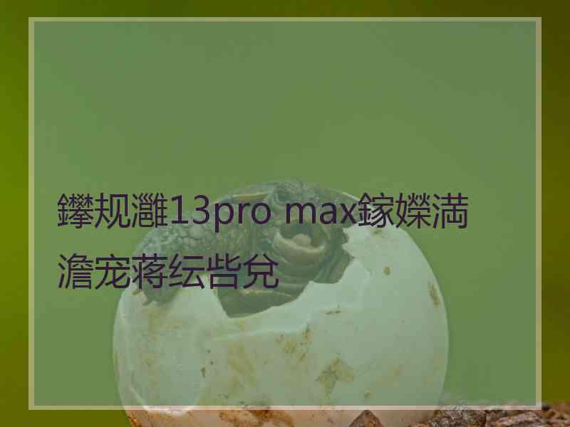 鑻规灉13pro max鎵嬫満澹宠蒋纭呰兌