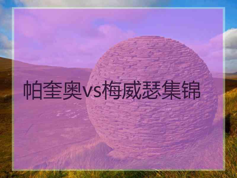 帕奎奥vs梅威瑟集锦