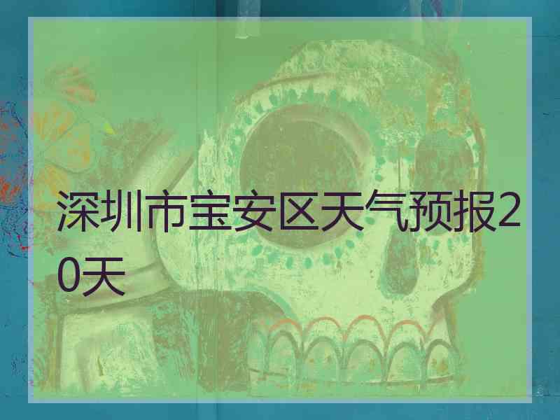 深圳市宝安区天气预报20天