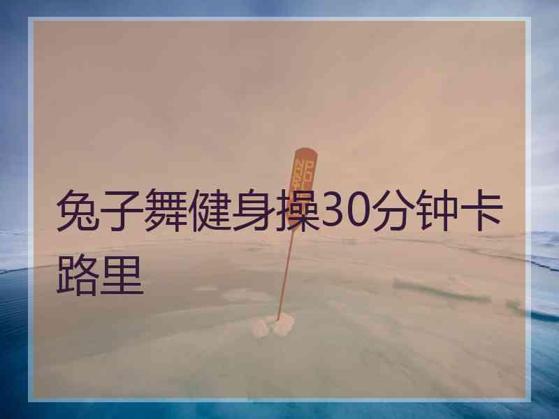 兔子舞健身操30分钟卡路里