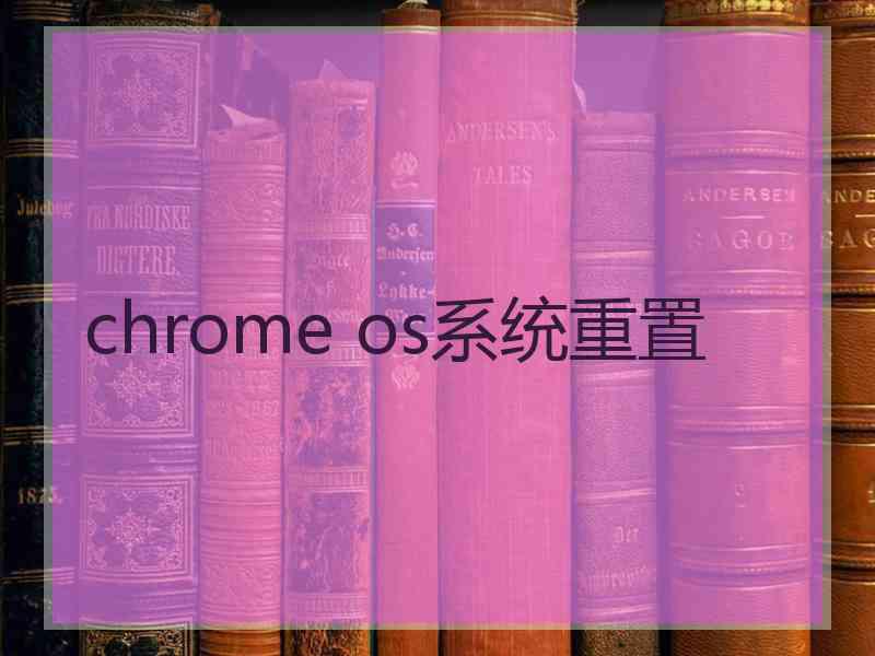 chrome os系统重置