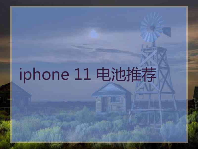 iphone 11 电池推荐