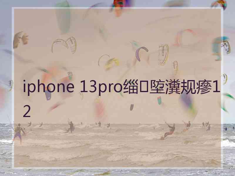 iphone 13pro缁埅瀵规瘮12