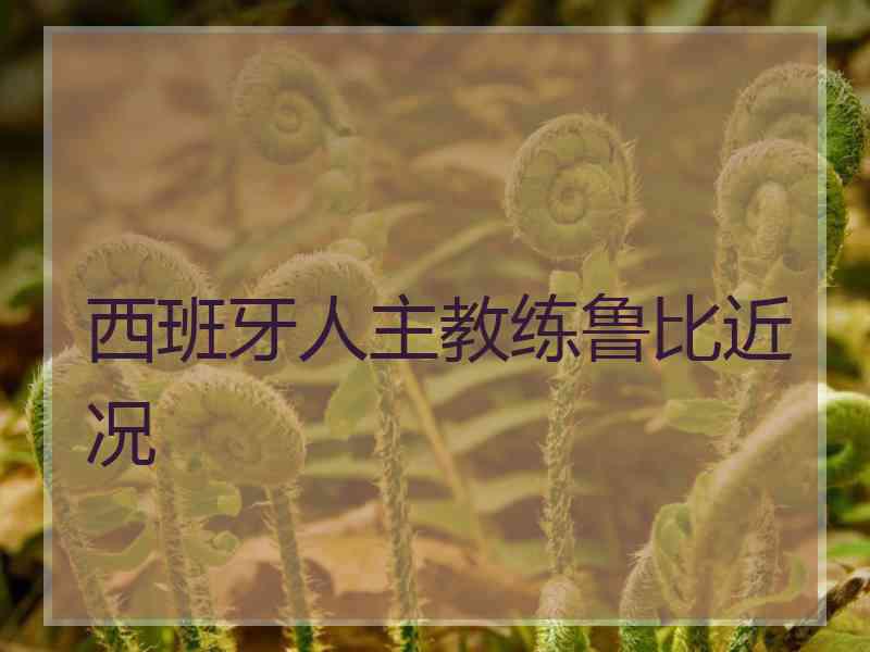 西班牙人主教练鲁比近况