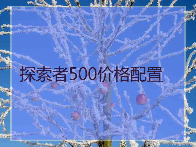 探索者500价格配置