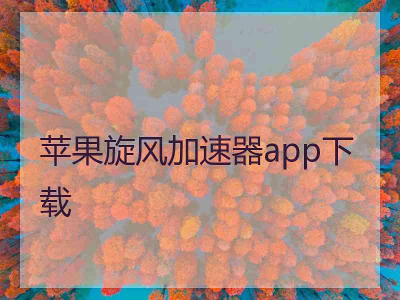 苹果旋风加速器app下载